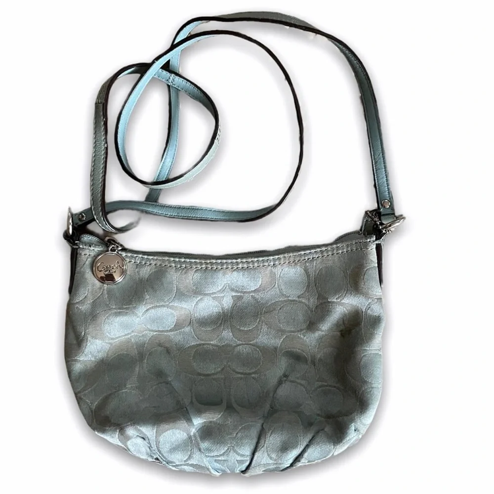 Coach Light Blue 2000s Crossbody Bag 🩵 - Picture 2 of 16